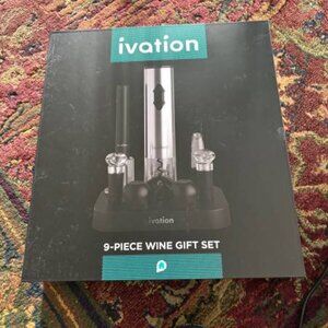 NIB Ivation 9-Piece Wine Gift Set – Wine Lover’s Dream Model IVAWGSAL1